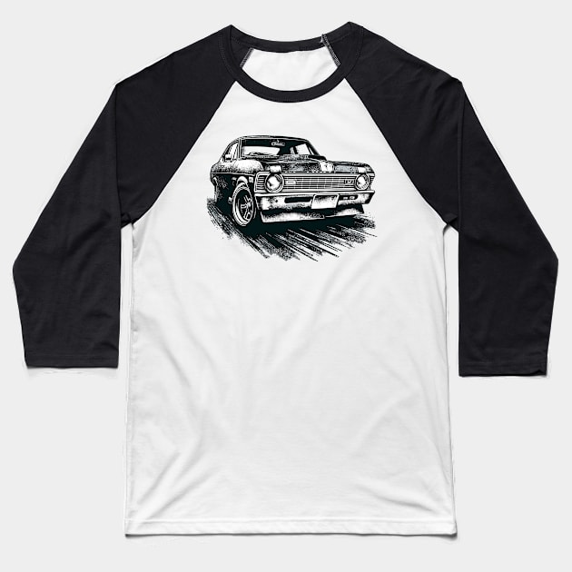 Chevrolet Nova Baseball T-Shirt by Vehicles-Art